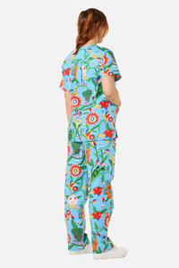 Gorman NZ - VEGGIE PARADE SCRUB SET - blue