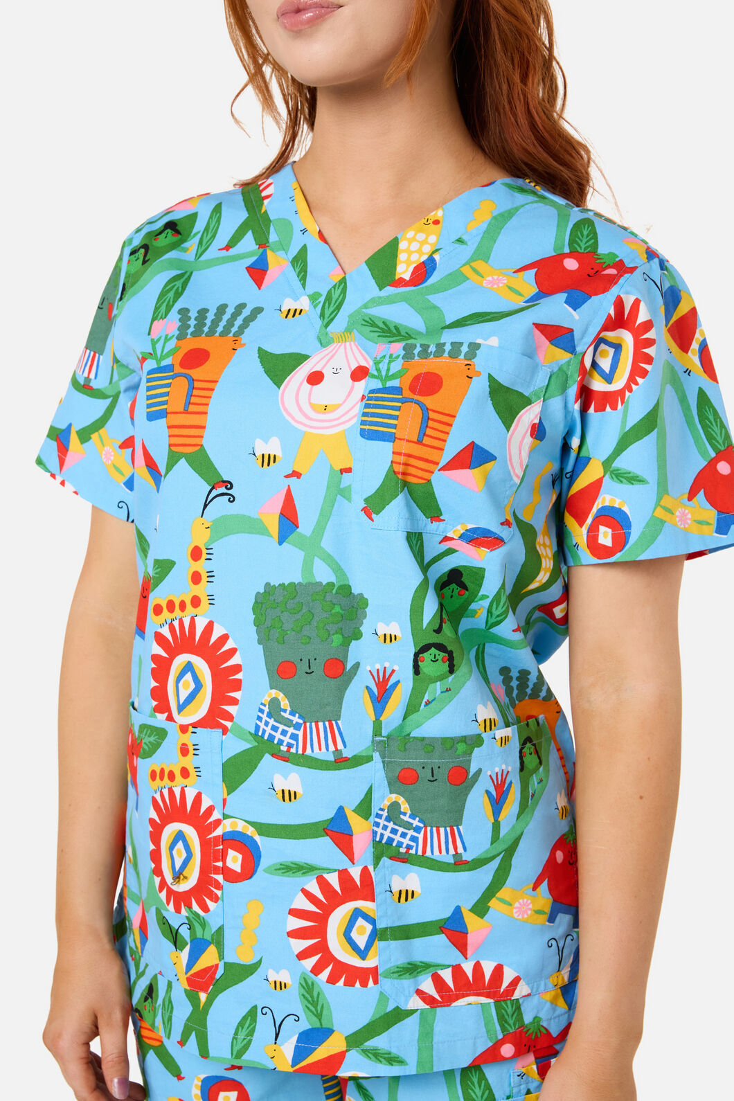 Gorman NZ - VEGGIE PARADE SCRUB SET - blue
