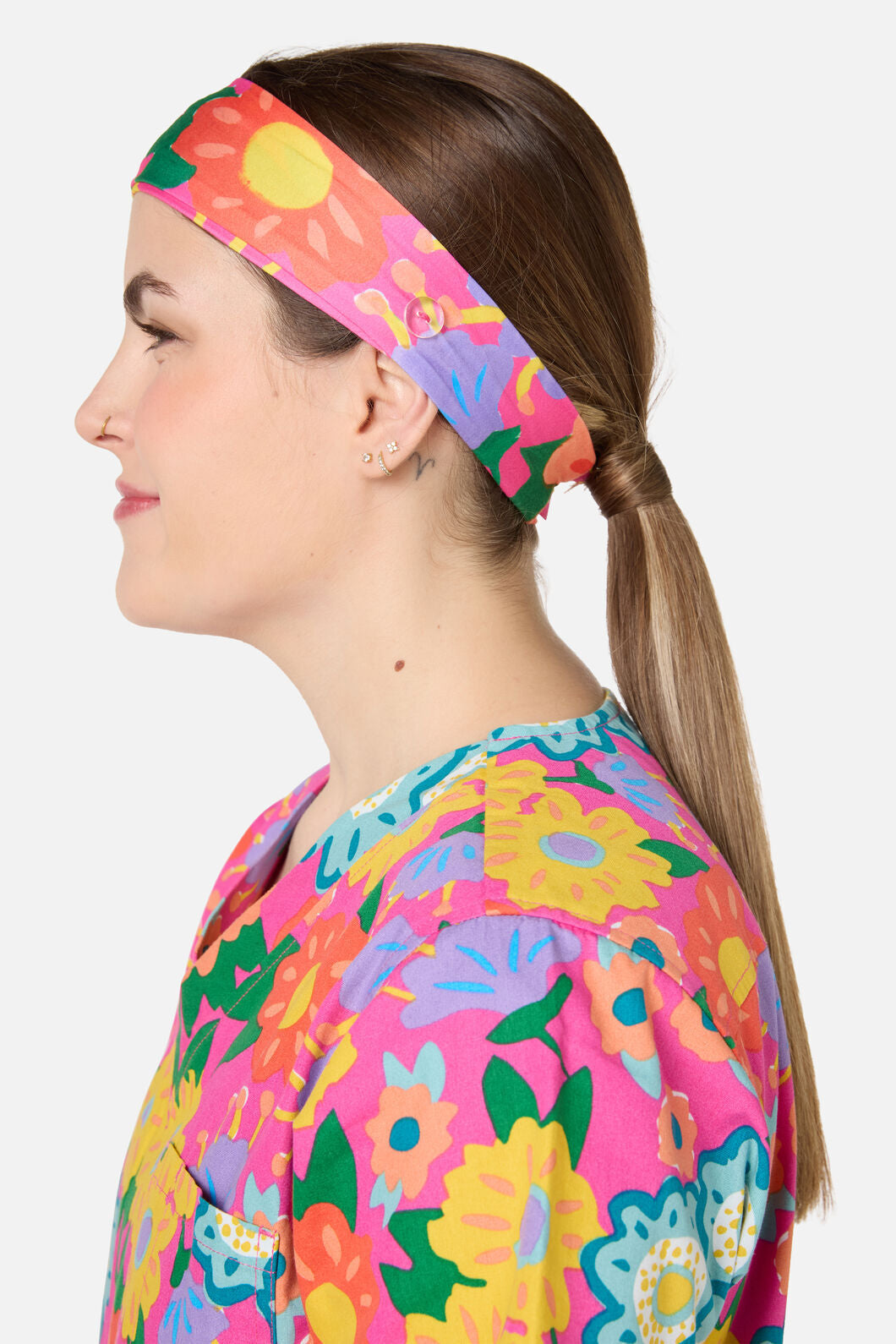 Gorman NZ - Dream Garden scrub headband - pink