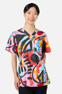 Gorman NZ - Licorice Top & Pant scrub set - multi