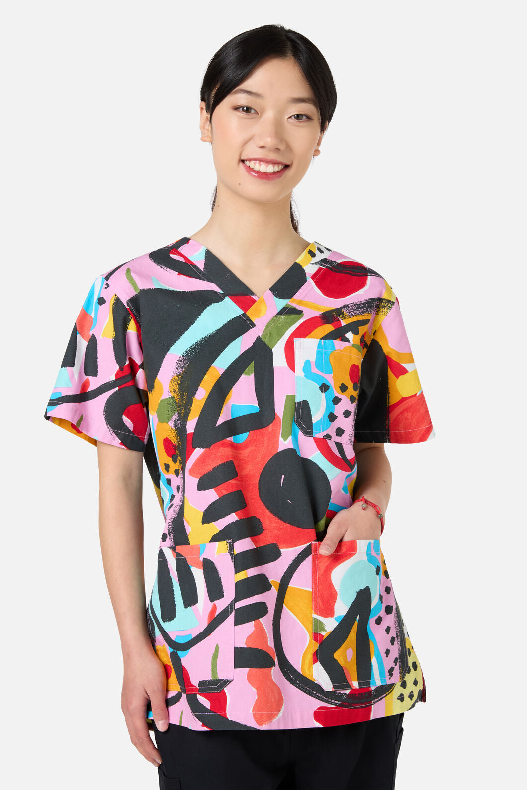 Gorman NZ - Licorice Top & Pant scrub set - multi