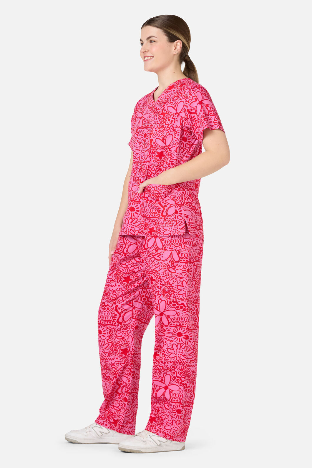 Gorman NZ - Pink Daisy Mae scrub set - pink