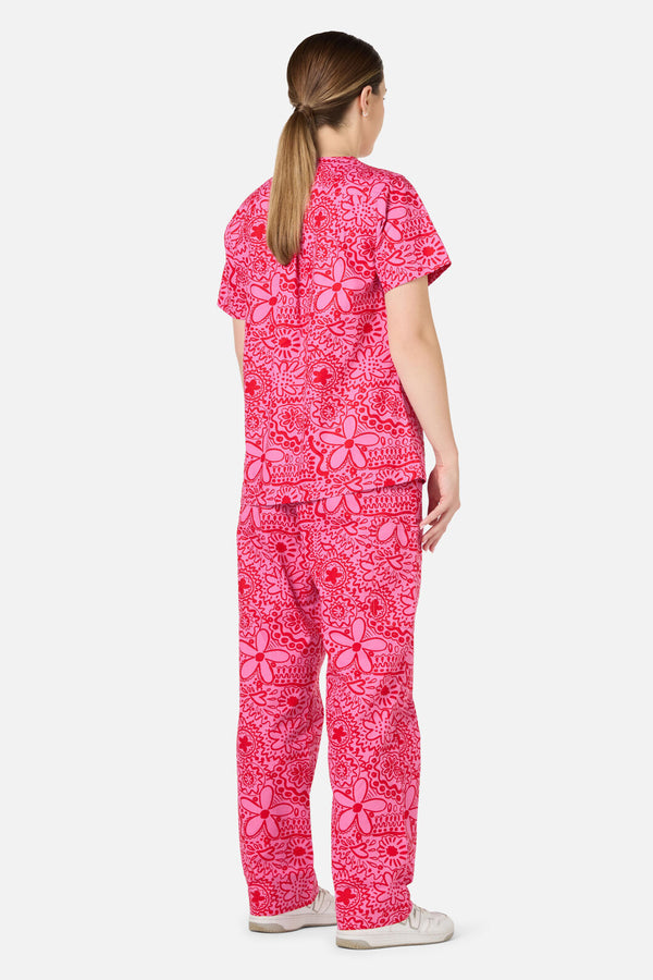 Gorman NZ - Pink Daisy Mae scrub set - pink