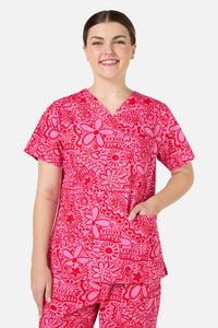 Gorman NZ - Pink Daisy Mae scrub set - pink