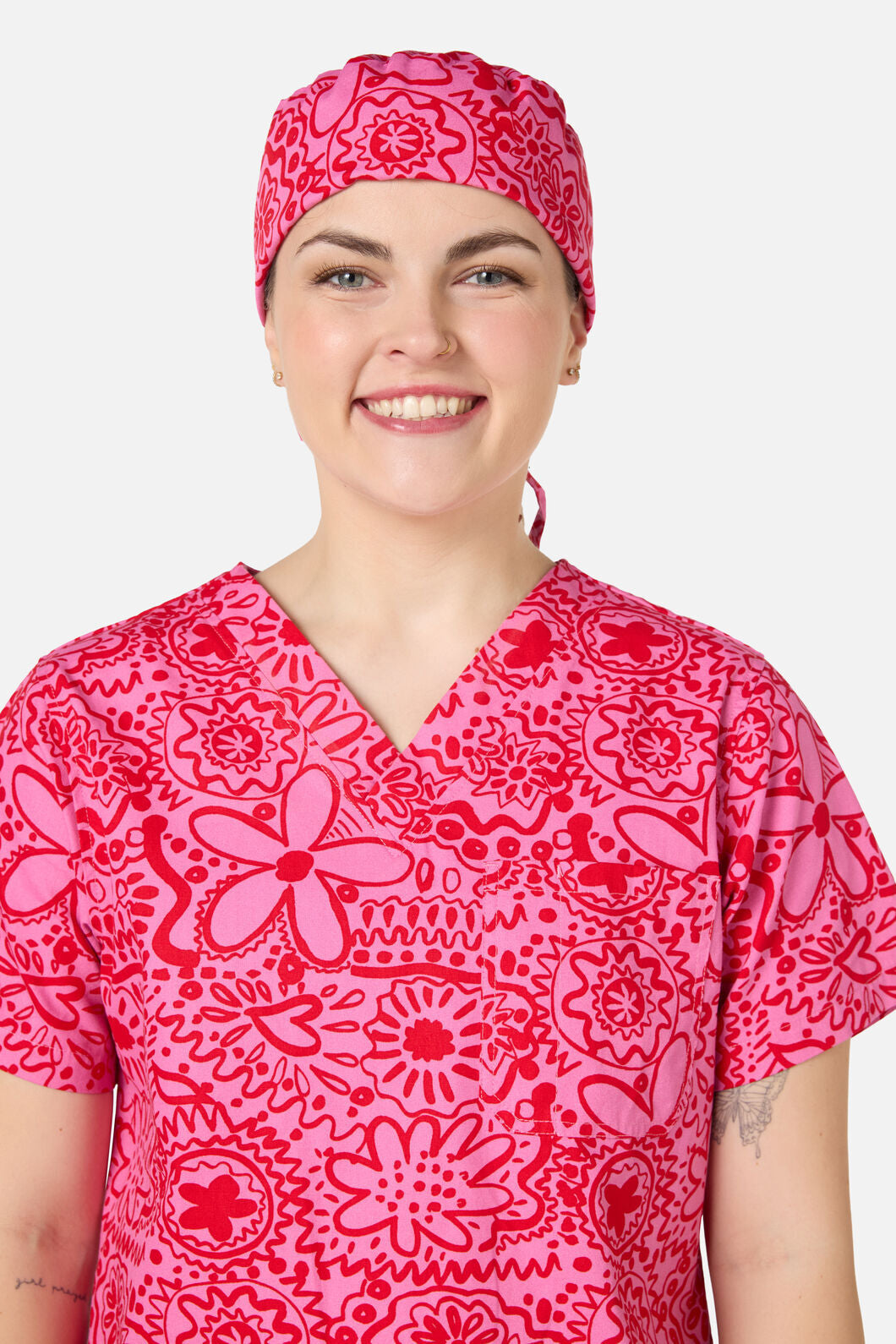 Gorman NZ - Pink Daisy Mae scrub hat - pink