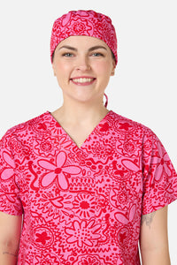 Gorman NZ - Pink Daisy Mae scrub hat - pink