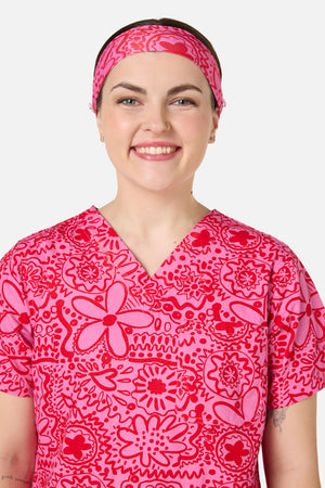 Gorman NZ - Pink Daisy Mae scrub headband - pink