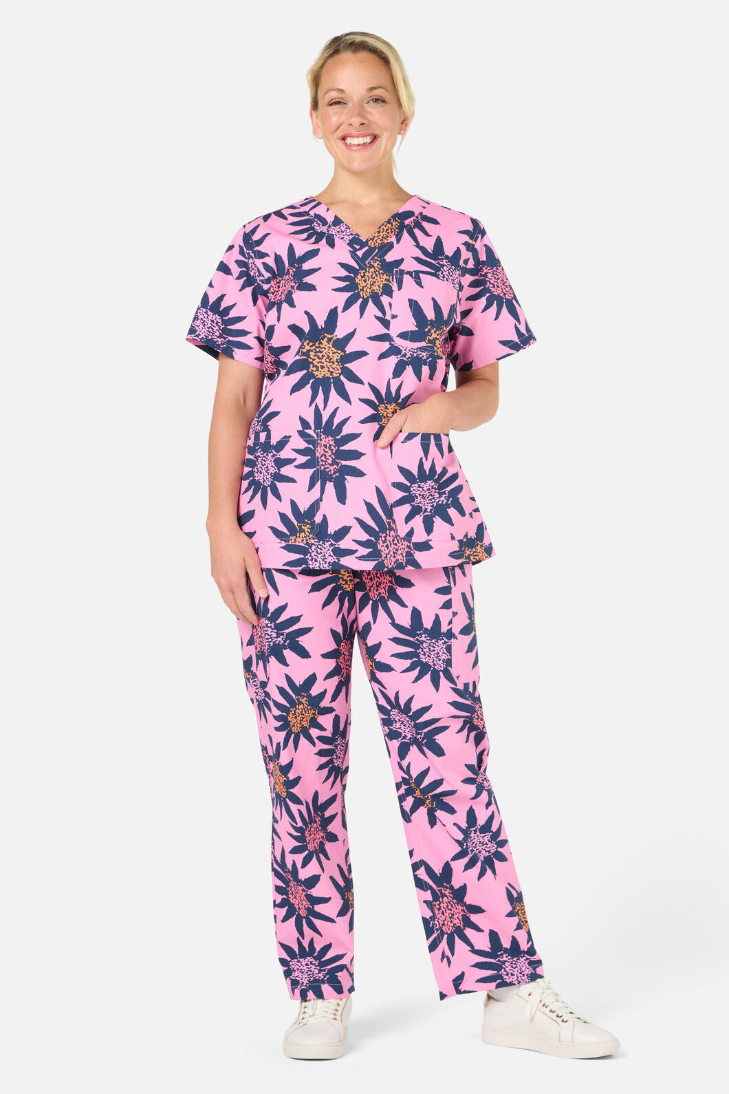Gorman NZ - Funflower scrub set - pink