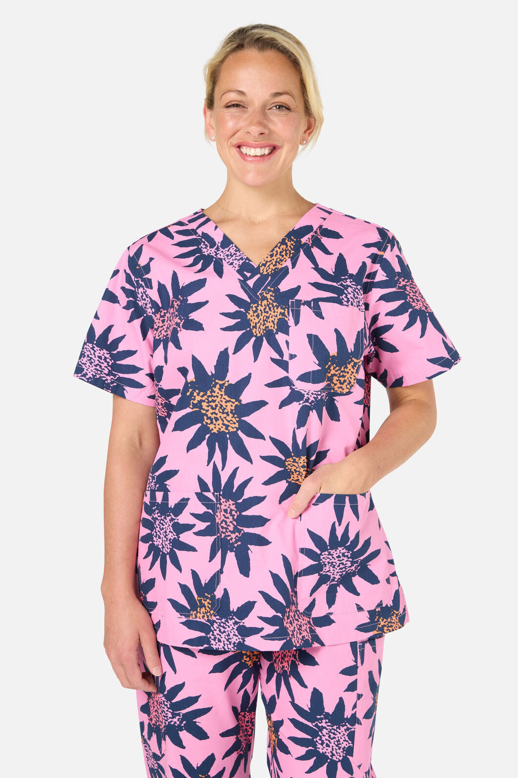 Gorman NZ - Funflower scrub set - pink