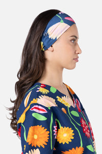 Gorman NZ - SunshineFlowers scrub headband - navy