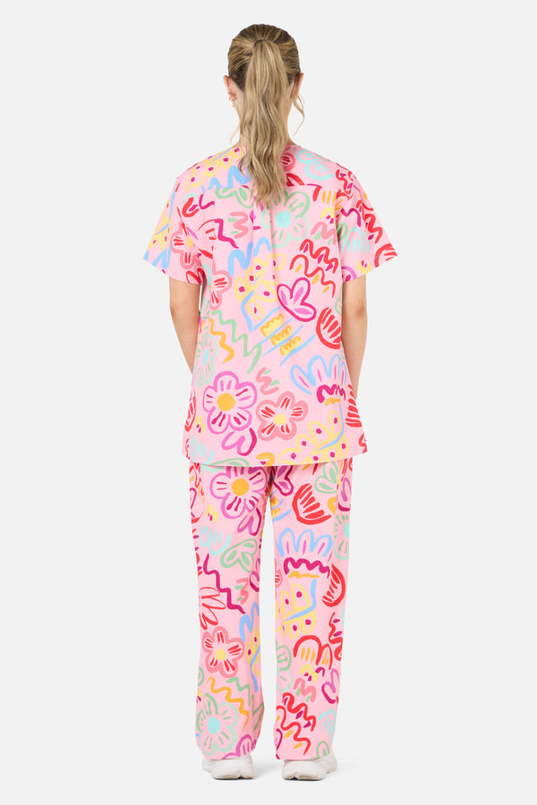 Gorman NZ - Holiday scrub set - pink