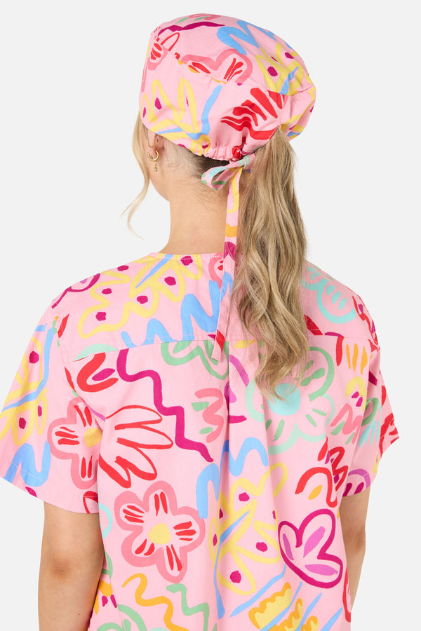 Gorman NZ - Holiday scrub hat - pink