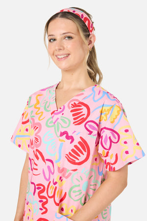 Gorman NZ - Holiday scrub Headband - pink