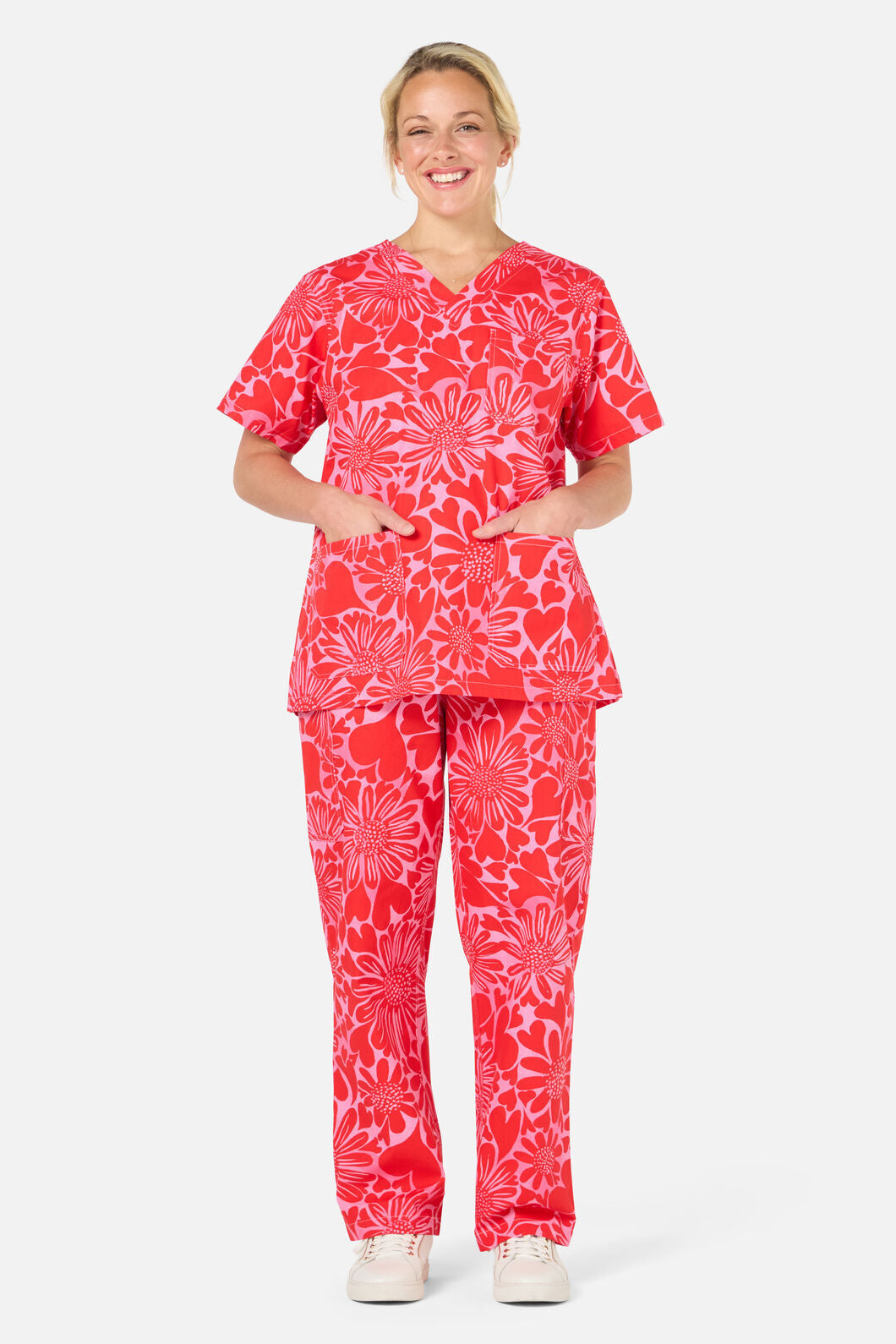Gorman NZ - Painted Love scrub set - red