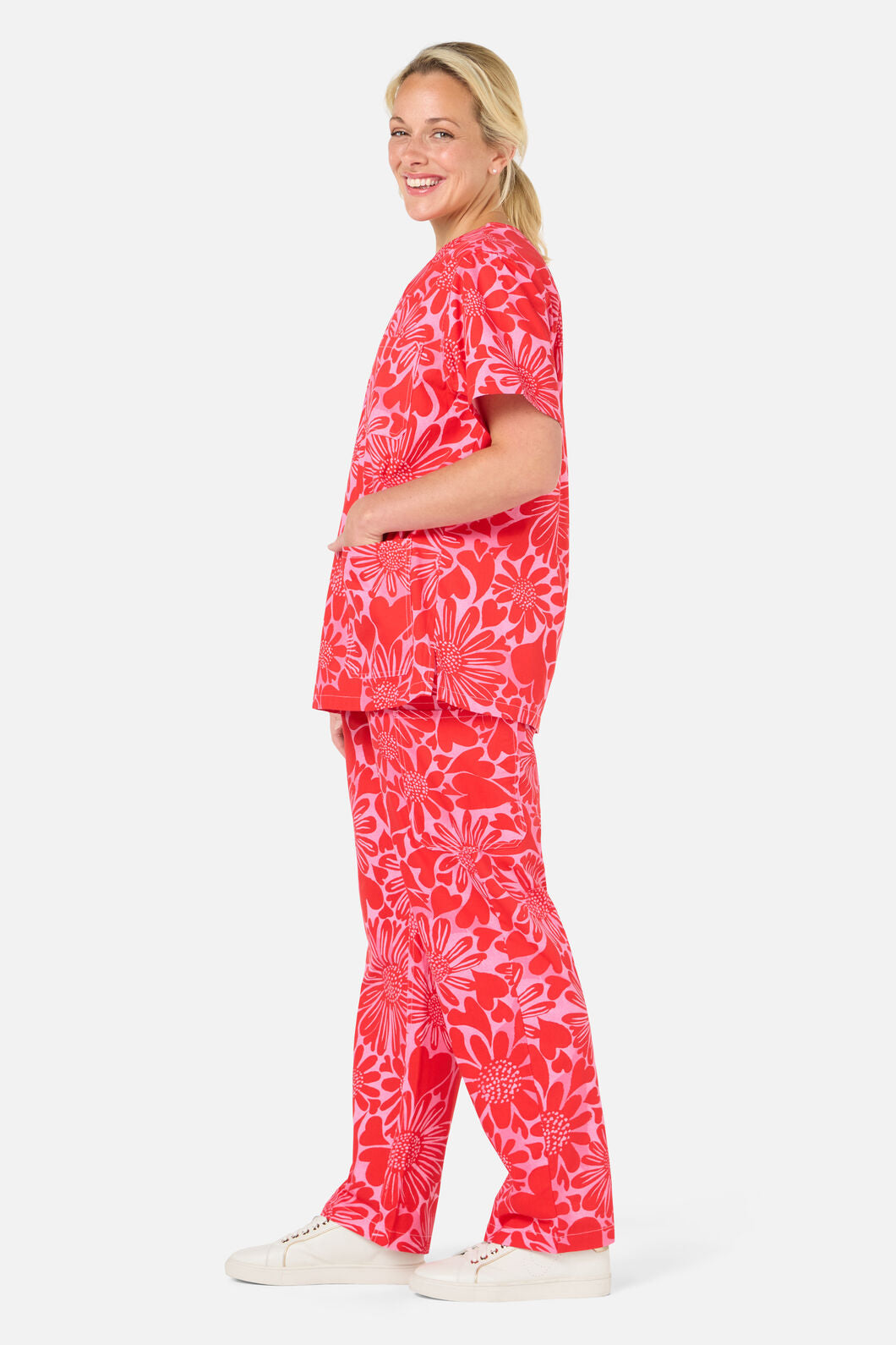 Gorman NZ - Painted Love scrub set - red