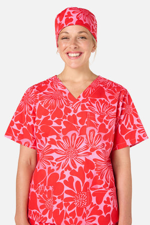 Gorman NZ - Painted Love scrub hat - red