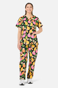 Gorman NZ - Lemons scrub set - black
