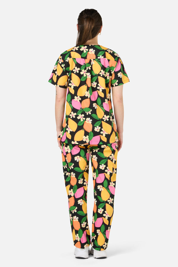 Gorman NZ - Lemons scrub set - black