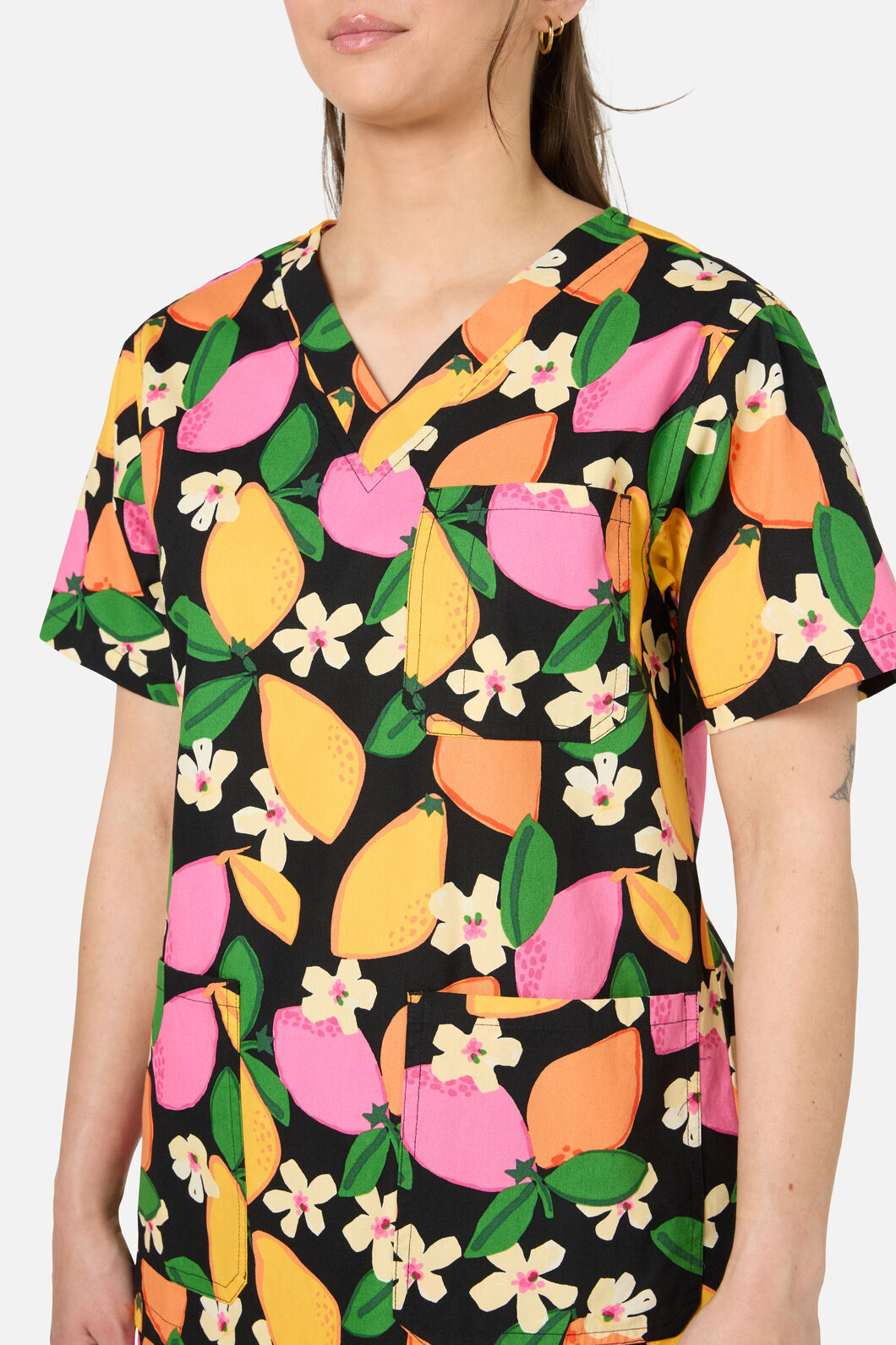 Gorman NZ - Lemons scrub set - black