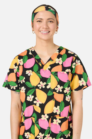 Gorman NZ - Lemons scrub headband - black