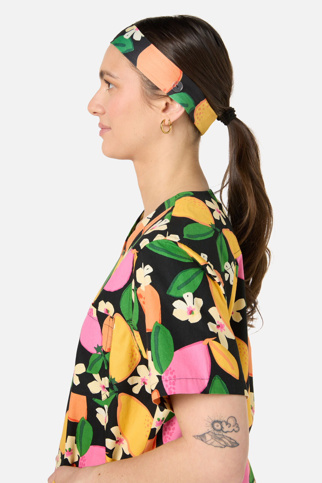 Gorman NZ - Lemons scrub headband - black