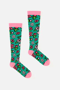 Gorman NZ - Bloom Blossom Compression Socks - green