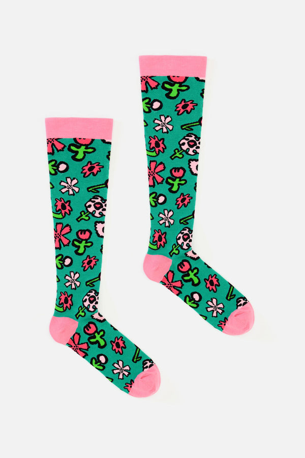 Gorman NZ - Bloom Blossom Compression Socks - green