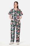 Gorman NZ - Floral Play scrub set - black