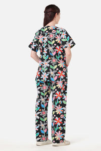 Gorman NZ - Floral Play scrub set - black