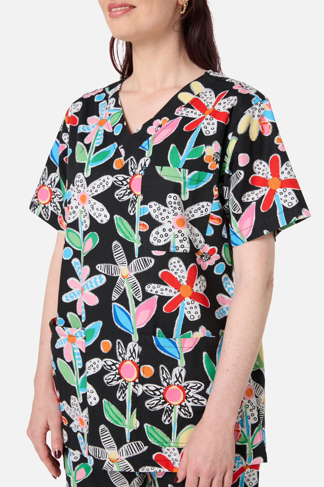 Gorman NZ - Floral Play scrub set - black