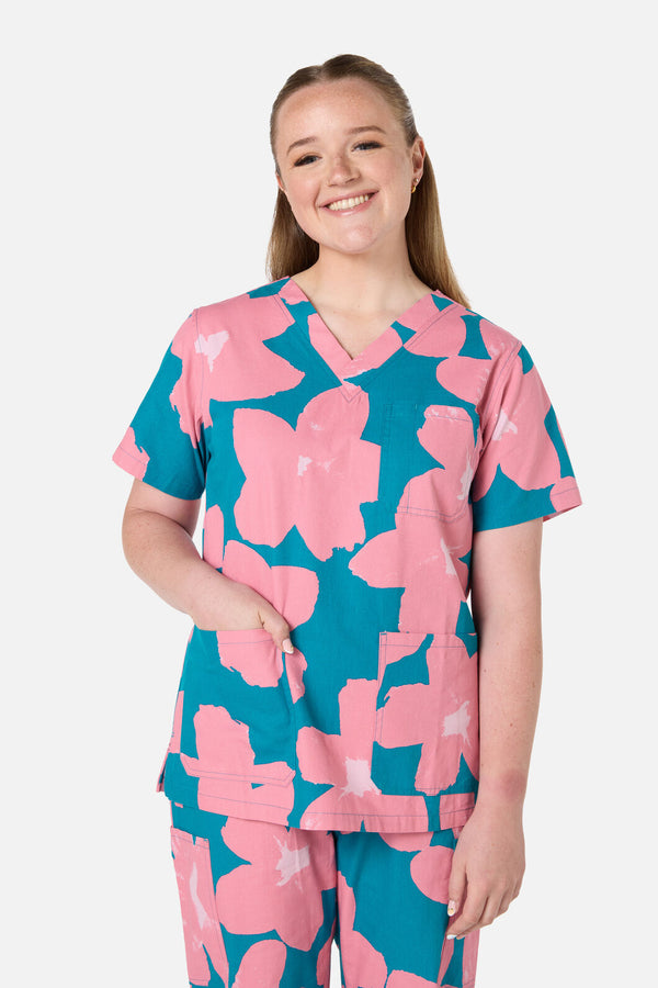 Gorman NZ - Green Poppy scrub set - green