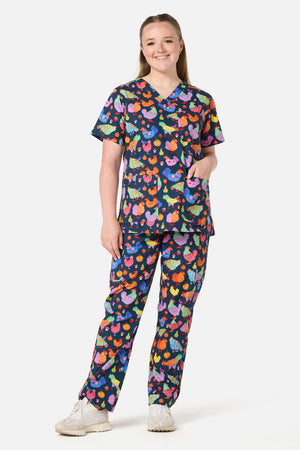 Gorman NZ - Hen Hen scrub set - navy