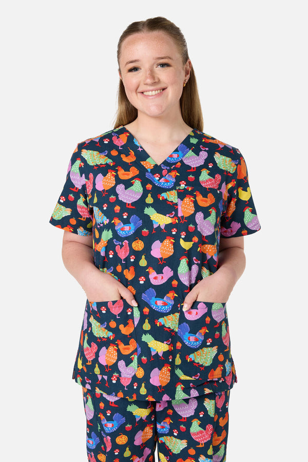 Gorman NZ - Hen Hen scrub set - navy