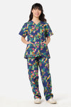 Gorman NZ - Party Parrots scrub set - navy