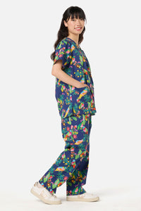 Gorman NZ - Party Parrots scrub set - navy