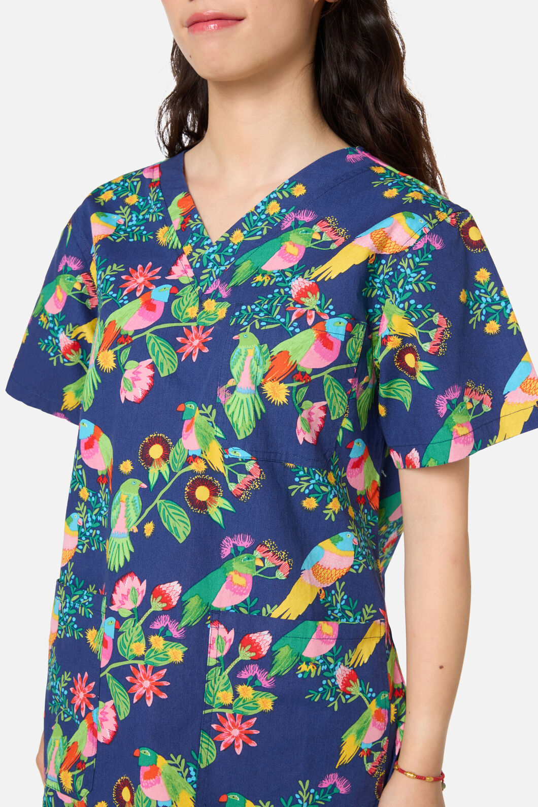 Gorman NZ - Party Parrots scrub set - navy