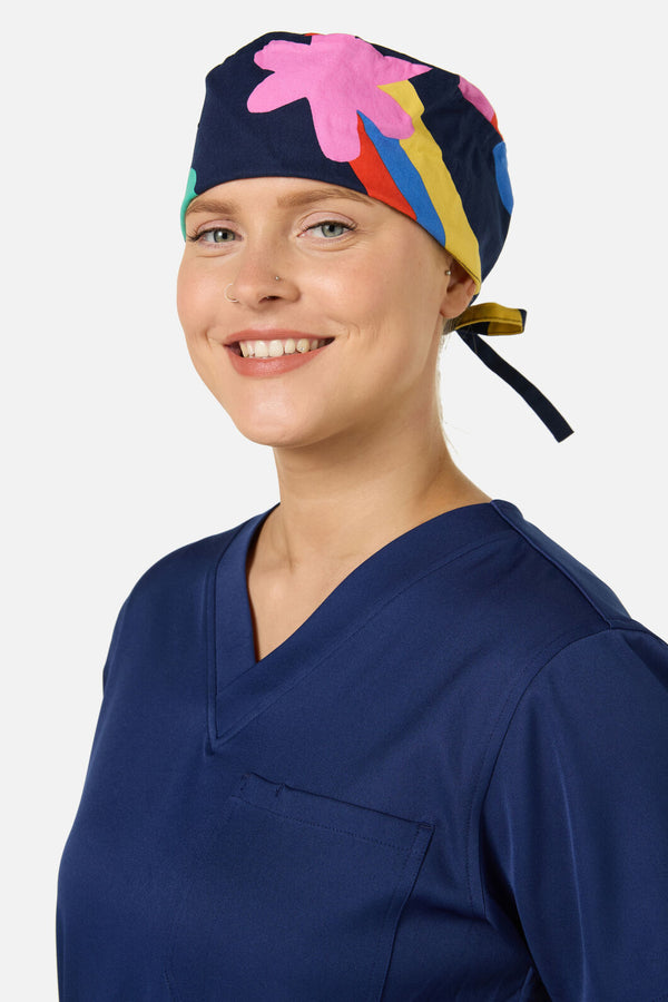 Gorman NZ - Star Daisy scrub hat - print