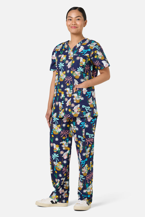Gorman NZ - Bunny Basket scrub set - navy