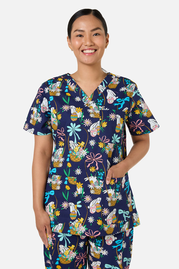 Gorman NZ - Bunny Basket scrub set - navy