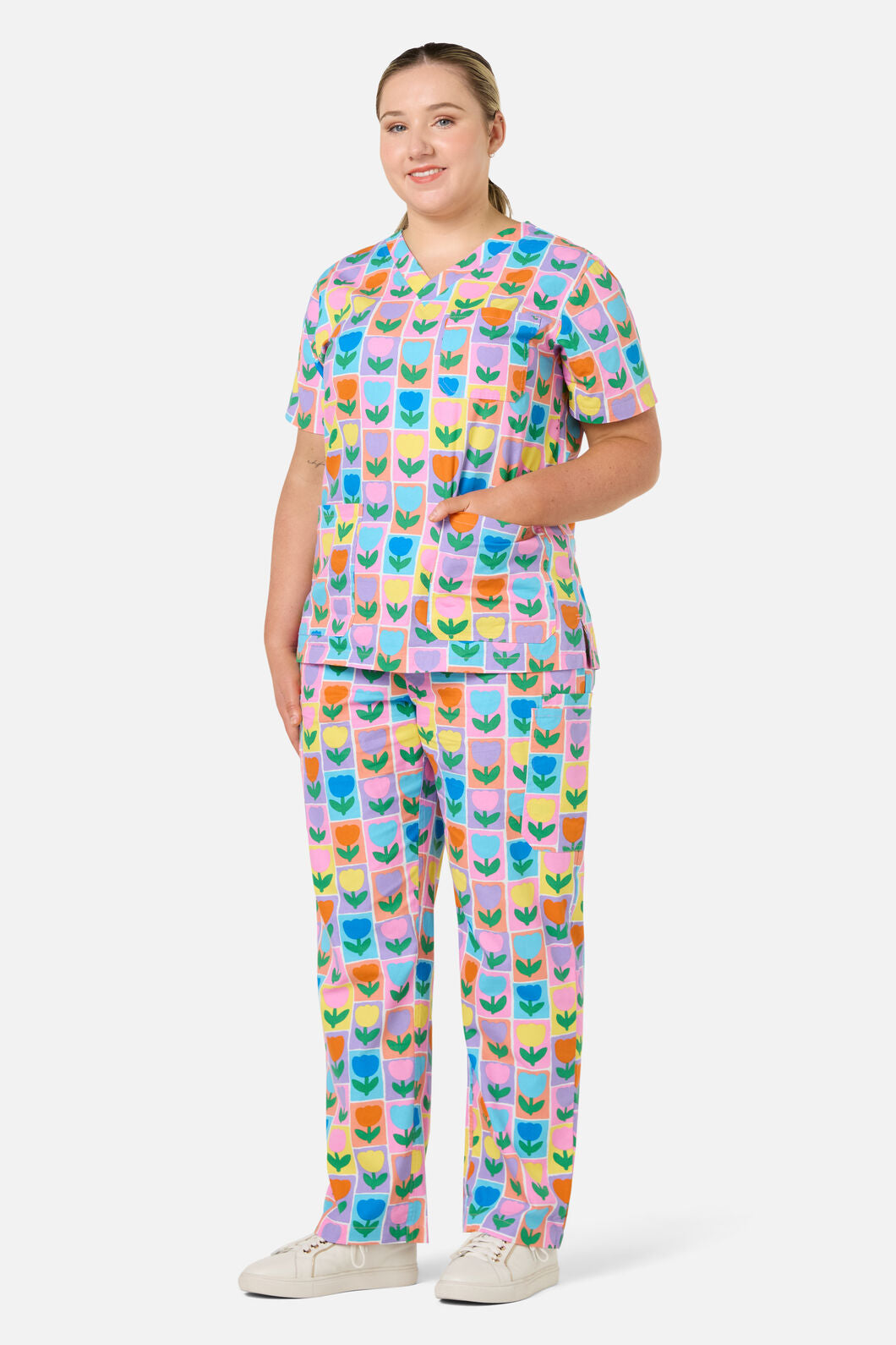 Gorman NZ - Framed Tulip scrub set - multi