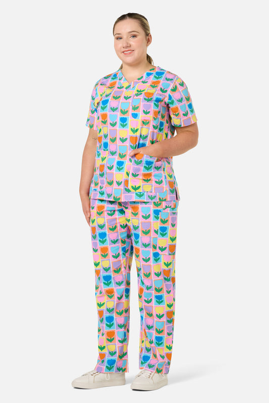 Gorman NZ - Framed Tulip Scrub Set - multi