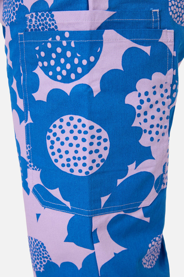 Gorman NZ - Jumbo Flowers scrub set - blue