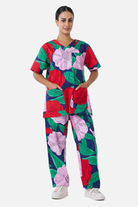 Gorman NZ - Camellia floral scrub set - navy