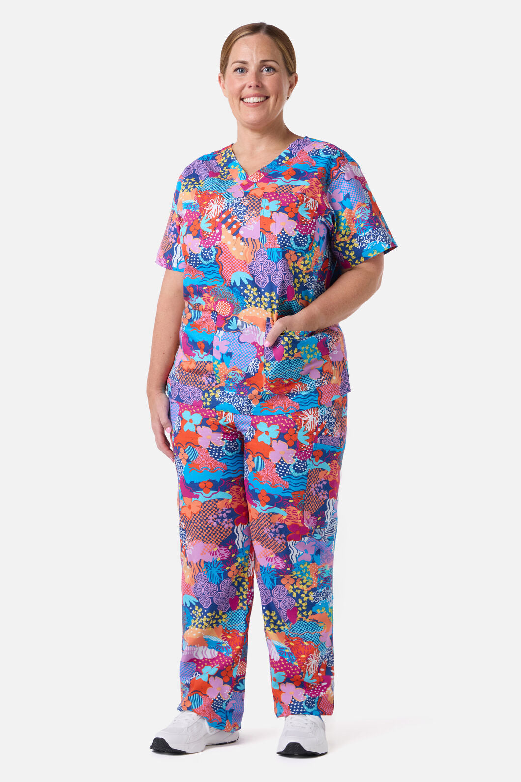 Gorman NZ - Kimono Collage scrub set - multi