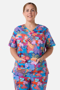 Gorman NZ - Kimono Collage scrub set - multi