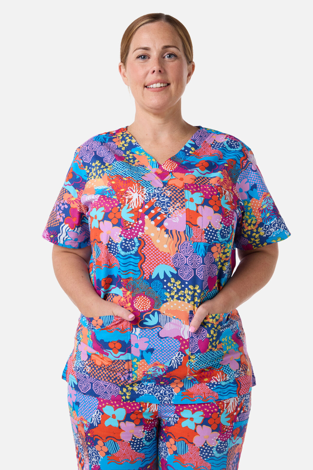 Gorman NZ - Kimono Collage scrub set - multi