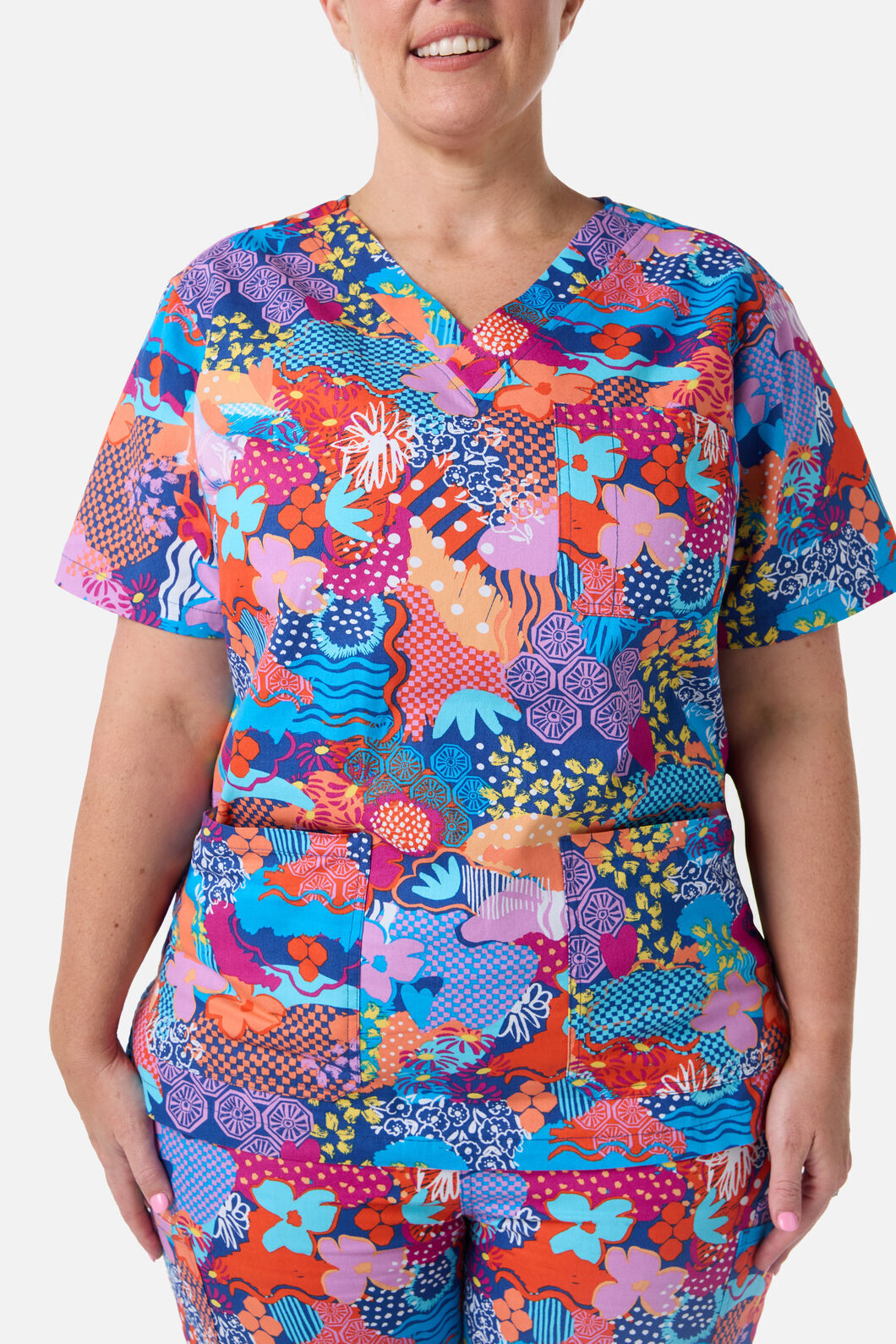 Gorman NZ - Kimono Collage scrub set - multi