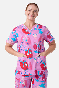 Gorman NZ - Happy Organs scrub set - pink