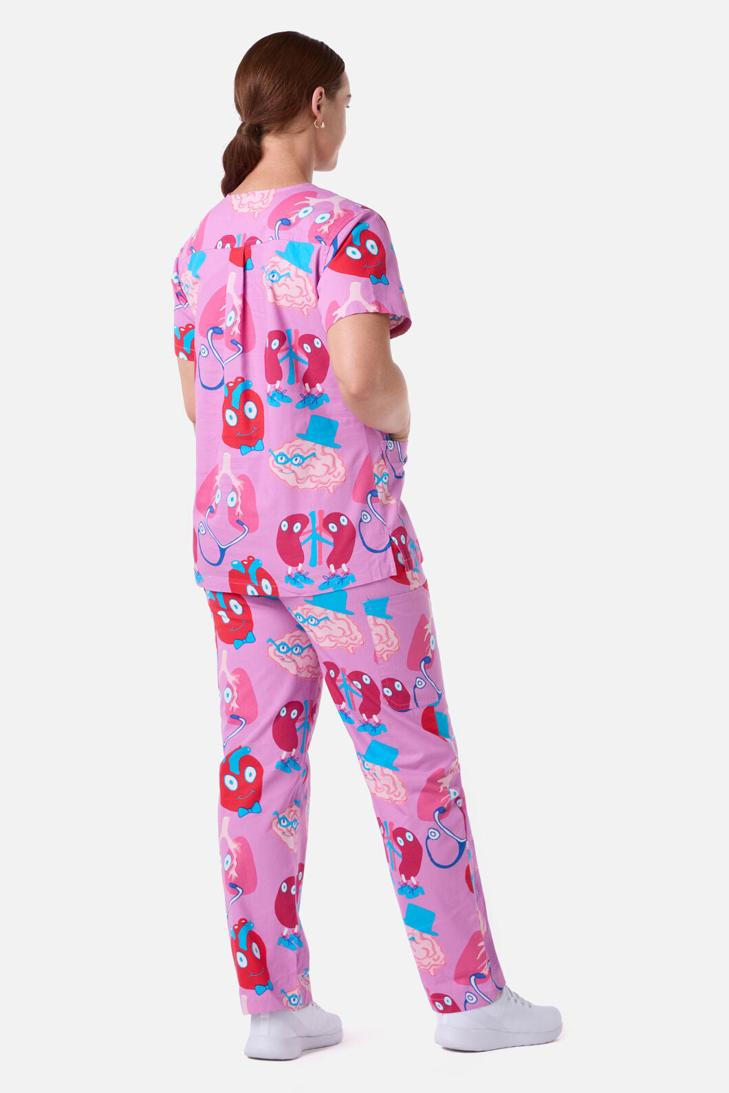 Gorman NZ - Happy Organs scrub set - pink