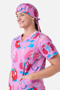 Gorman NZ - Happy Organs scrub hat - pink